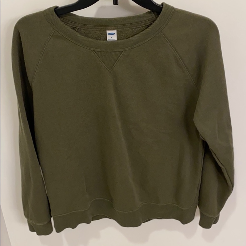 army green crewneck